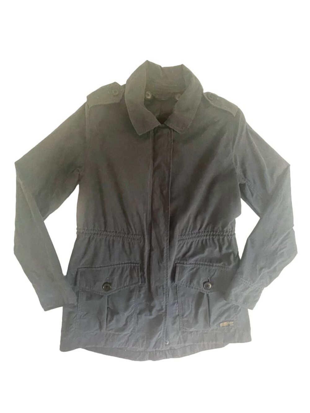 Abercrombie & Fitch Navy Utility Field Jacket Women's XS Drawstring Waist